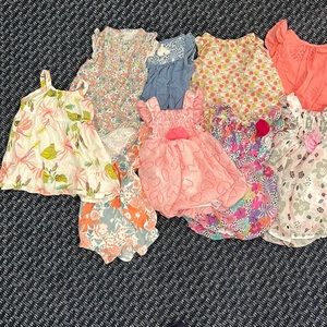 HUGE BABY GIRL SUMMER BUNDLE 3-6months - 15 items